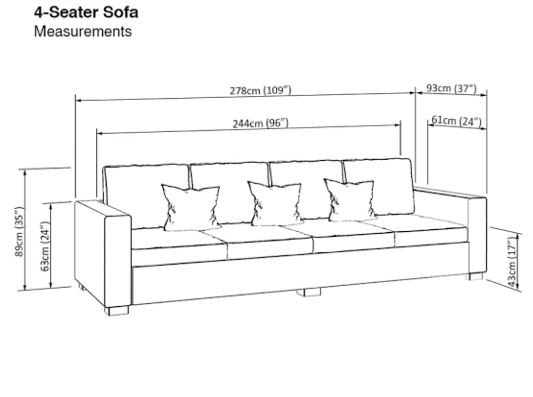 4 Seater Sofa