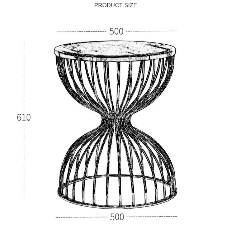 Hourglass Shaped Coffee Table