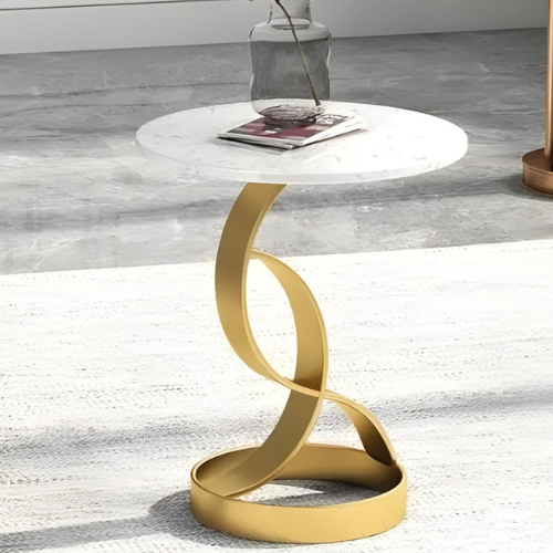 White Marble Side Table. @HOG - Home Office Garden Online Marketplace