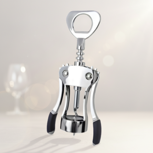 Wine Cork Opener – Silver Coated Stainless Steel @HOG - Home, Office, Garden, Online Marketplace