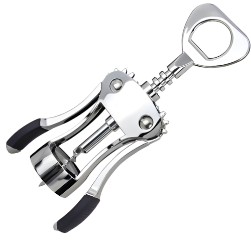 Wine Cork Opener – Silver Coated Stainless Steel @HOG - Home, Office, Garden, Online Marketplace