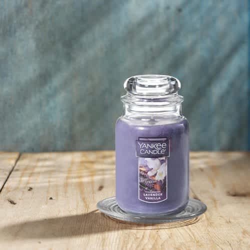 Yankee Candle Lavender Vanilla – 22 oz Large Jar. Home Office Garden | HOG-HomeOfficeGarden | online marketplace
