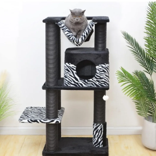 Zebra Print Cat Tree @HOG - Home, Office, Garden, Online Marketplace

