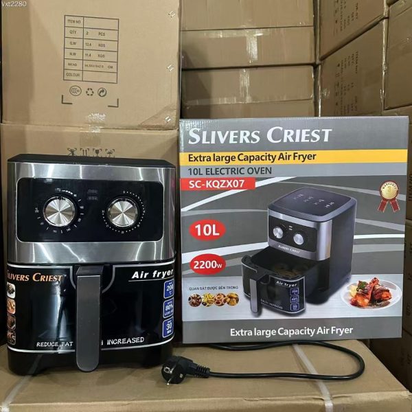 Silvercrest 10 Litre Airfryer Mechanical+ Visible