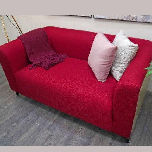 Double Seater Red Fabric Sofa Home Office Garden | HOG-Home Office Garden | online marketplace