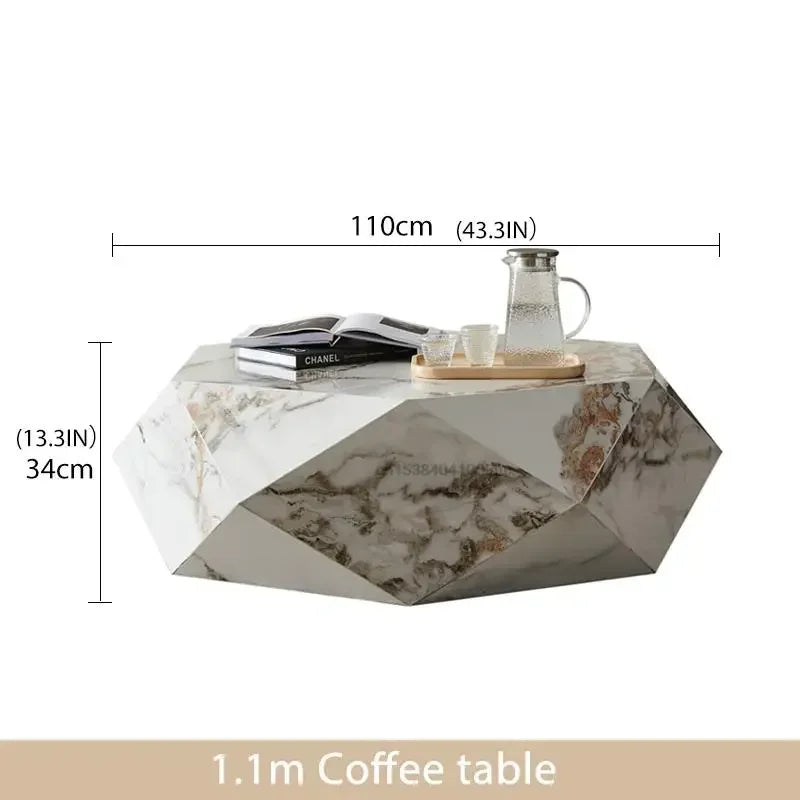 Marble Diamond Cut Coffee Table@ HOG Online marketplace