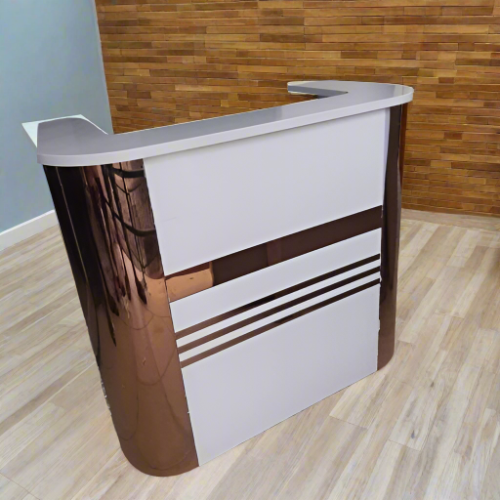 Stripe Reception Office Table 1.4mtr