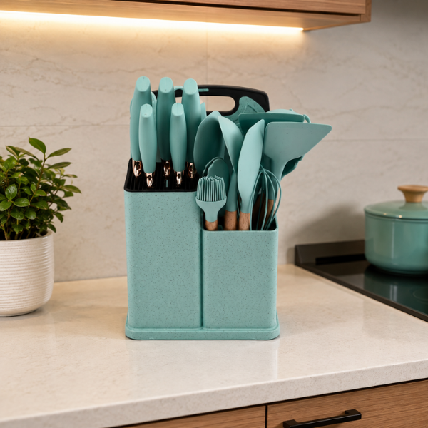 Silicon Non-Stick Cooking Spoon Set