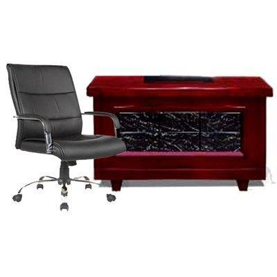 1.4Mtr Office Desk + Leather swivel chair-107 Home Office Garden | HOG-HomeOfficeGarden | online marketplace