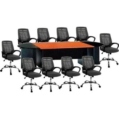 10 Seater Conference Table + 10 Victory mesh chairs Home Office Garden | HOG-HomeOfficeGarden | HOG-Home.Office.Garden