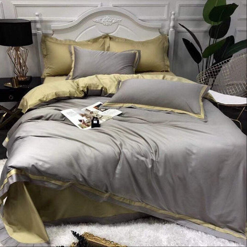 10pc Bedding Set with Duvet Covers & 6 Pillowcases - Grey @HOG - Home Office Garden Online Marketplace