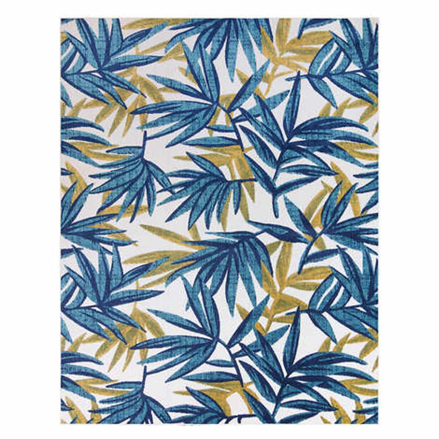 Gertmenian Elements Indoor /Outdoor Area Rug -Belize Blue - 6 Ft 6In X 9ft 6In HOG-Home Office Garden online marketplace.