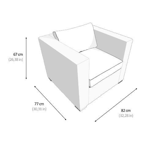 1 Seat Rattan Garden Sofa. @HOG - Home Office Garden Online Marketplace