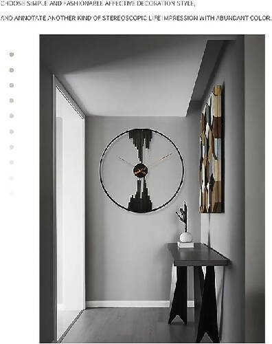 Art Home Decor Silent Clock