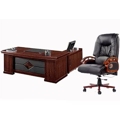 2 Metre Executive Office Desk + Recliner Leather Chair Home Office Garden | HOG-HomeOfficeGarden | HOG-Home.Office.Garden