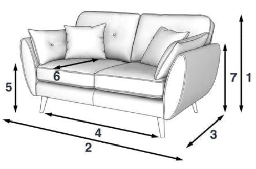 2 Seater Zinc Sofa @HOG - Home Office Garden Online Marketplace