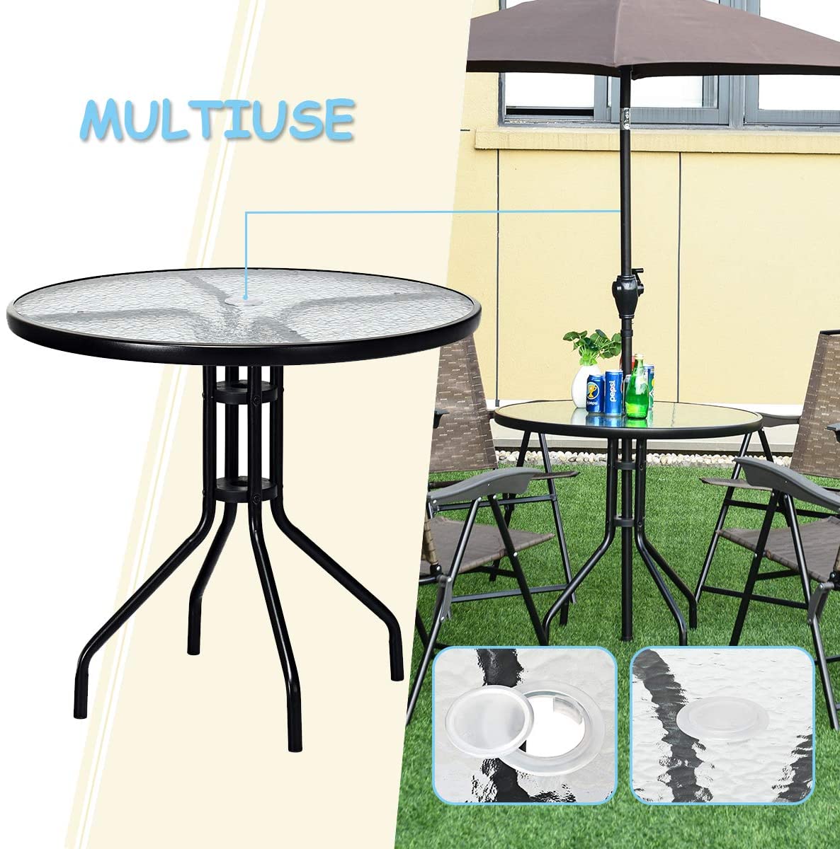 32" Outdoor Patio Table Home Office Garden | HOG-HomeOfficeGarden | HOG-Home.Office.Garden