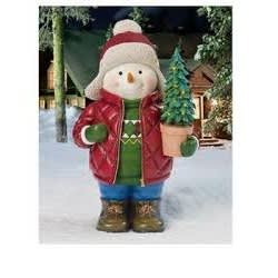TCC Snowman With Led Tree