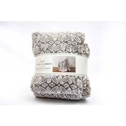 Monte & Jardin Luxury Collection - Ultra Plush Throw 60 X 70" - Light Grey Home Office Garden | HOG-HomeOfficeGarden | online marketplace