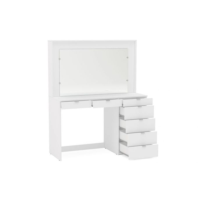 Birlea - Chloe 7 Drawer Dressing Table And Mirror - White Home, Office, Garden online marketplace