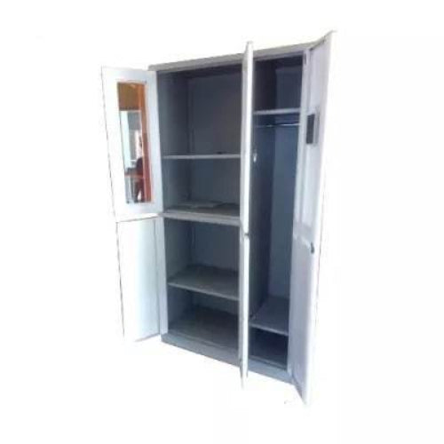 3 Doors Steel Storage Cabinet with Hanger - Grey. @HOG - Home Office Garden Online Marketplace