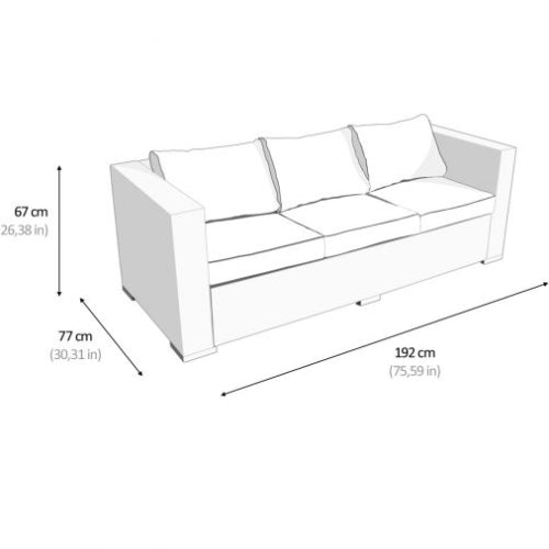 3 Seat Rattan Garden Sofa. @HOG - Home Office Garden Online Marketplace