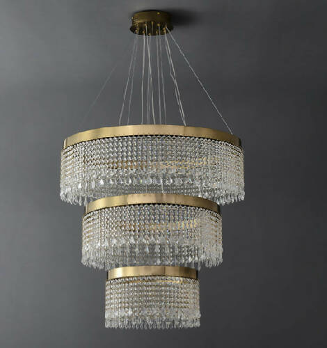 3-Step Luxury Crystal Chandelier. Order now at HOG-Home, Office, Garden online marketplace. Buy now pay later option with 0% interest rate available nationwide