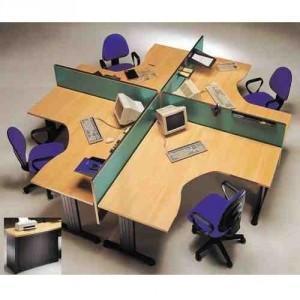 4 Person Workstation - 1.2 Meters Home Office Garden | HOG-HomeOfficeGarden | HOG-Home.Office.Garden