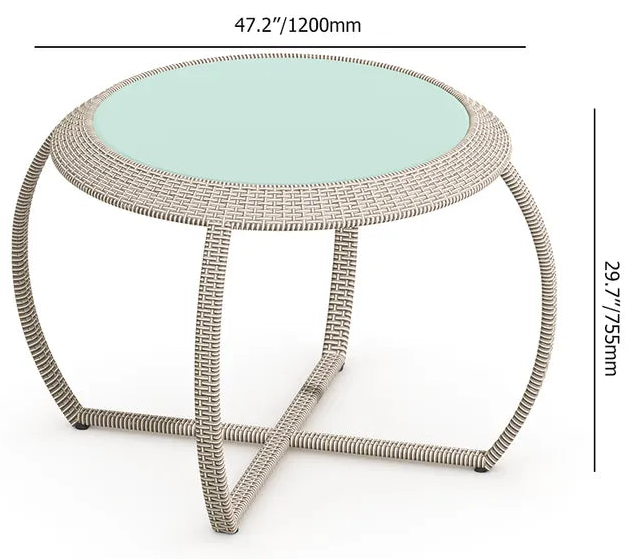 5 Pieces Rattan Outdoor Dining Set. @HOG - Home Office Garden Online Marketplace