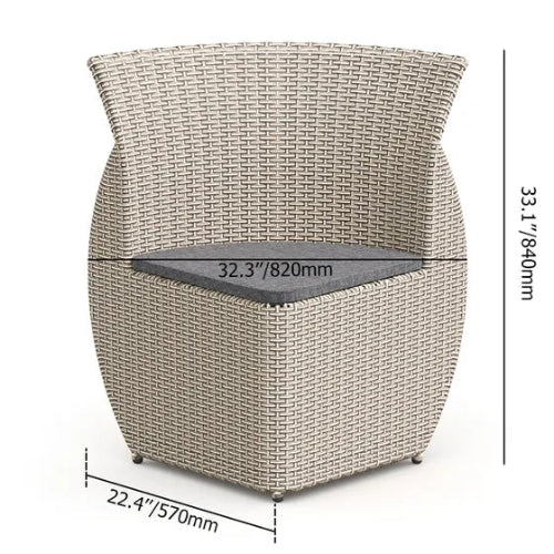 5 Pieces Rattan Outdoor Dining Set. @HOG - Home Office Garden Online Marketplace