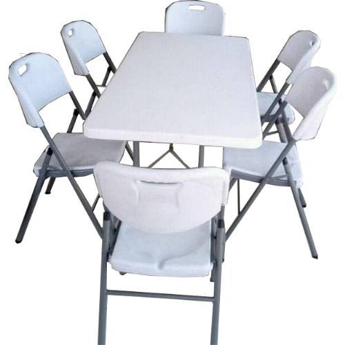 6-seater Plastic Table + 6 Chairs Home Office Garden | HOG-HomeOfficeGarden | online marketplace