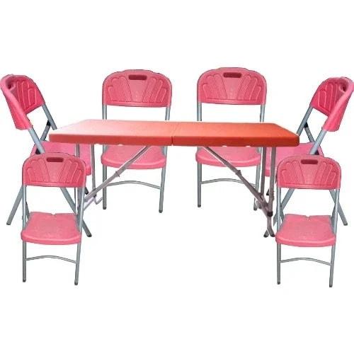 6-seater Plastic Table + 6 Chairs Home Office Garden | HOG-HomeOfficeGarden | online marketplace