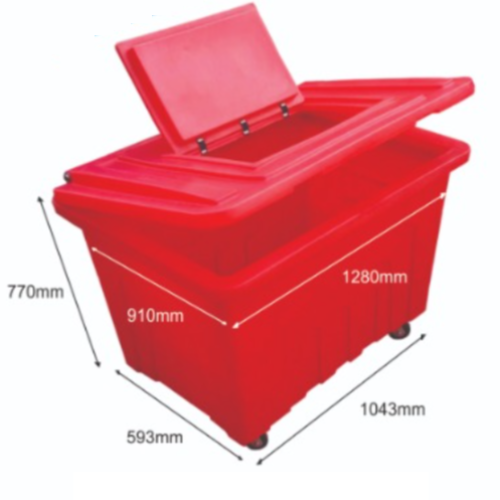 600 Litres Plastic Wheelie Waste Bin. @HOG - Home Office Garden Online Marketplace