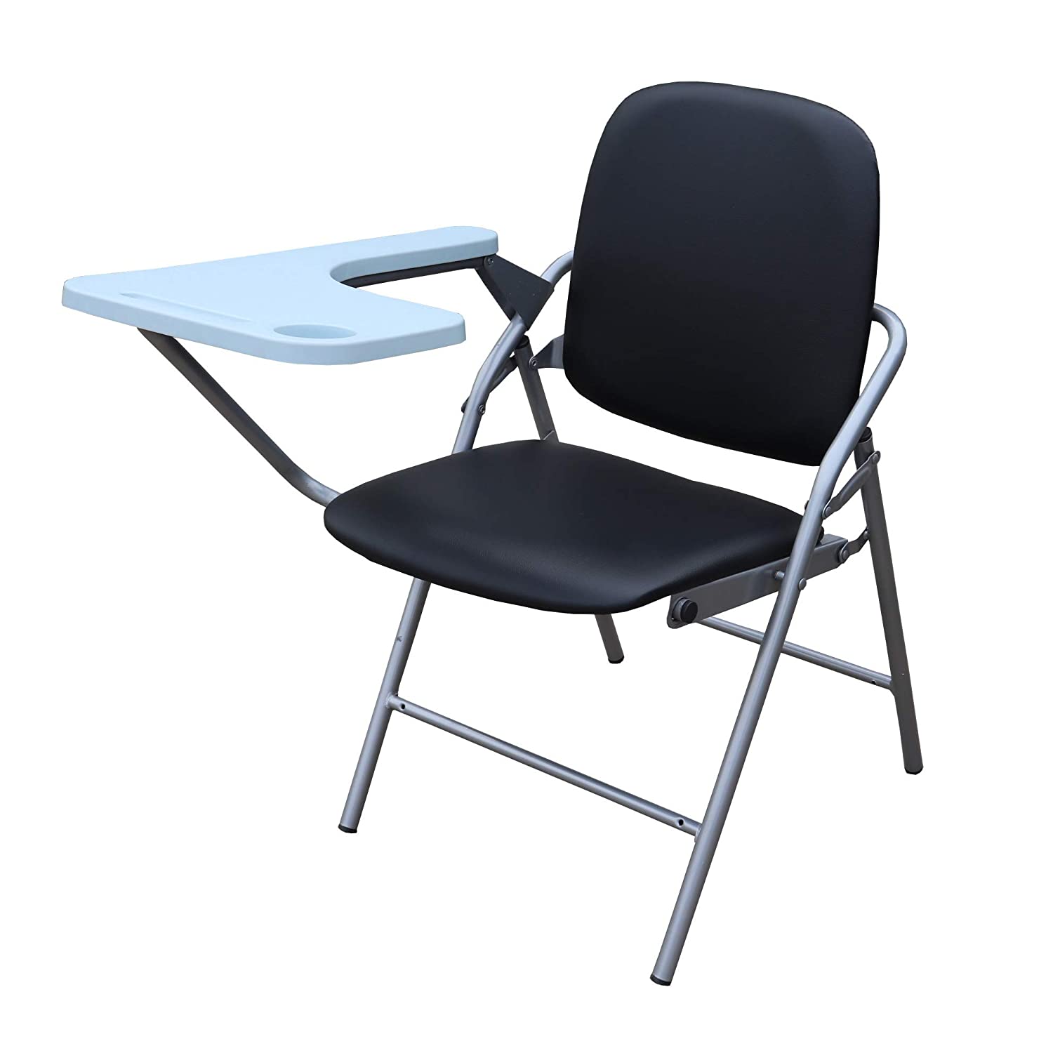 Spacecrafts Folding Study Chair with Writing pad - IMP (Alloy Steel, Black) HOG-Home Office Garden online marketplace