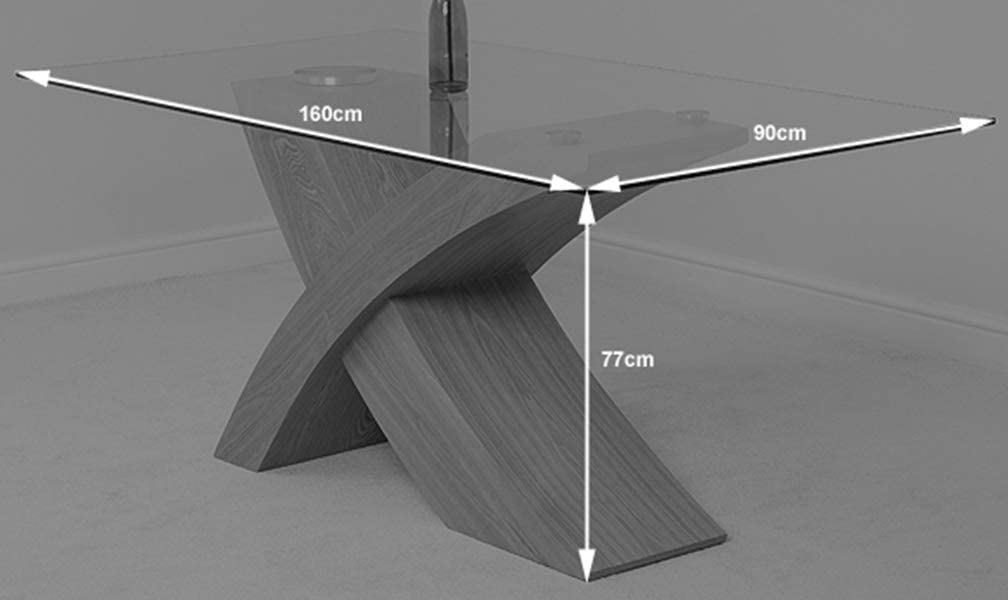 6 Seater Criss Cross Dining Table Only @HOG - Home Office Garden Online Marketplace