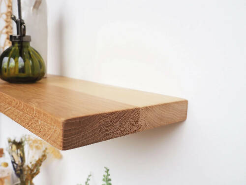 Solid Oak Floating Shelf - 1in thick Home, Office, Garden online marketplace