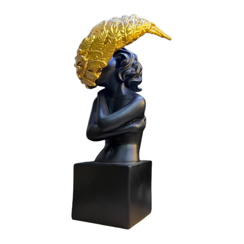 Gold Leaf African Queen Bust