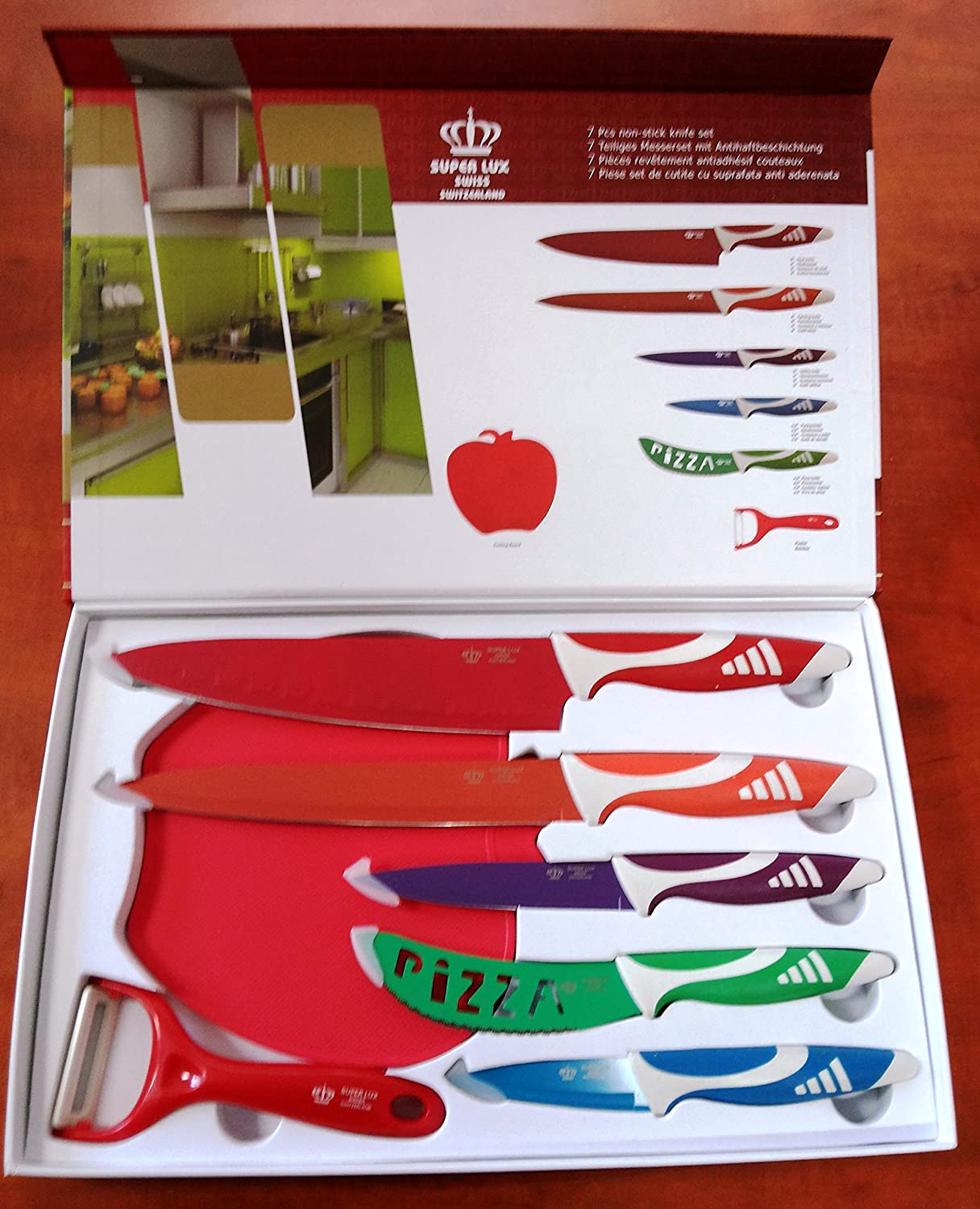 Kitchen Knife Set - Stainless Steel - 6 Piece - Multicolor Home Office Garden | HOG-HomeOfficeGarden | online marketplace