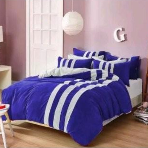 9 Pieces Bedding Sets - Blue & White @HOG - Home Office Garden Online Marketplace