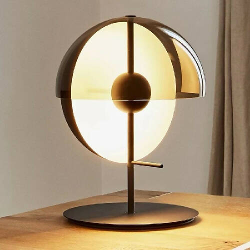 Half glass table lamp