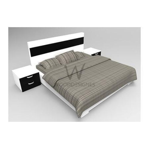 Adelia Series; 6 x 6 Feet Bedframe (White and Black). @HOG - Home Office Garden Online Marketplace
