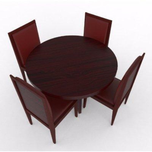 Aden Series - 4-Seaters Dining Set Red-Brown. @HOG - Home Office Garden Online Marketplace