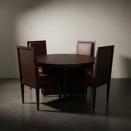Aden Series 4 Seater Dining Set-Dark Brown. @HOG - Home Office Garden Online Marketplace