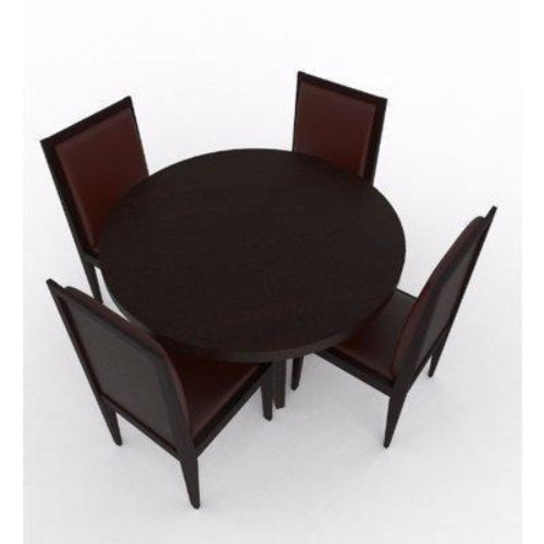 Aden Series 4 Seater Dining Set-Dark Brown. @HOG - Home Office Garden Online Marketplace