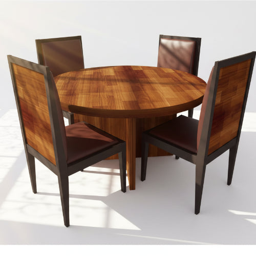 Aden Series 4 Seater Dining Set-Teak. @HOG - Home Office Garden Online Marketplace