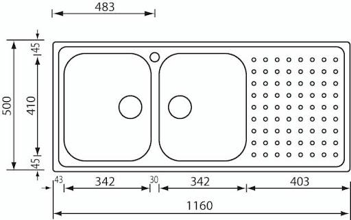 CM 811107SCSSP Sink. @HOG - Home Office Garden Online Marketplace