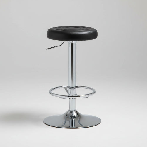 Chef Adjustable Round Bar Stool Black @HOG - Home Office Garden Online Marketplace