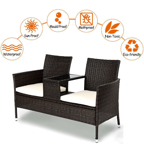 Costway Patio Rattan Sofa Love-Seat Table Chairs. @HOG - Home Office Garden Online Marketplace