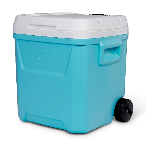 Igloo Laguna Rolling Ice Chest Cooler - 60 Qt. - Aqua