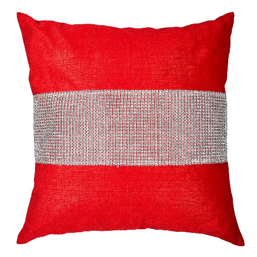 Diamante Eclat Throw Pillow Cover Case Square Scatter Sparkle Chenille 17x17" @HOG - Home Office Garden Online Marketplace
